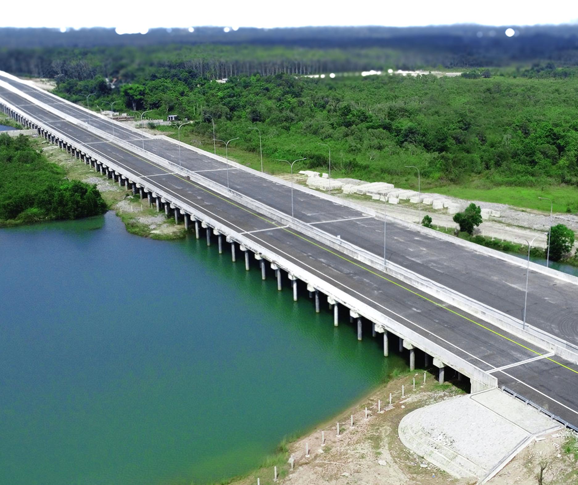 Banner Post Jalan Tol Indralaya-Prabumulih-JMEL